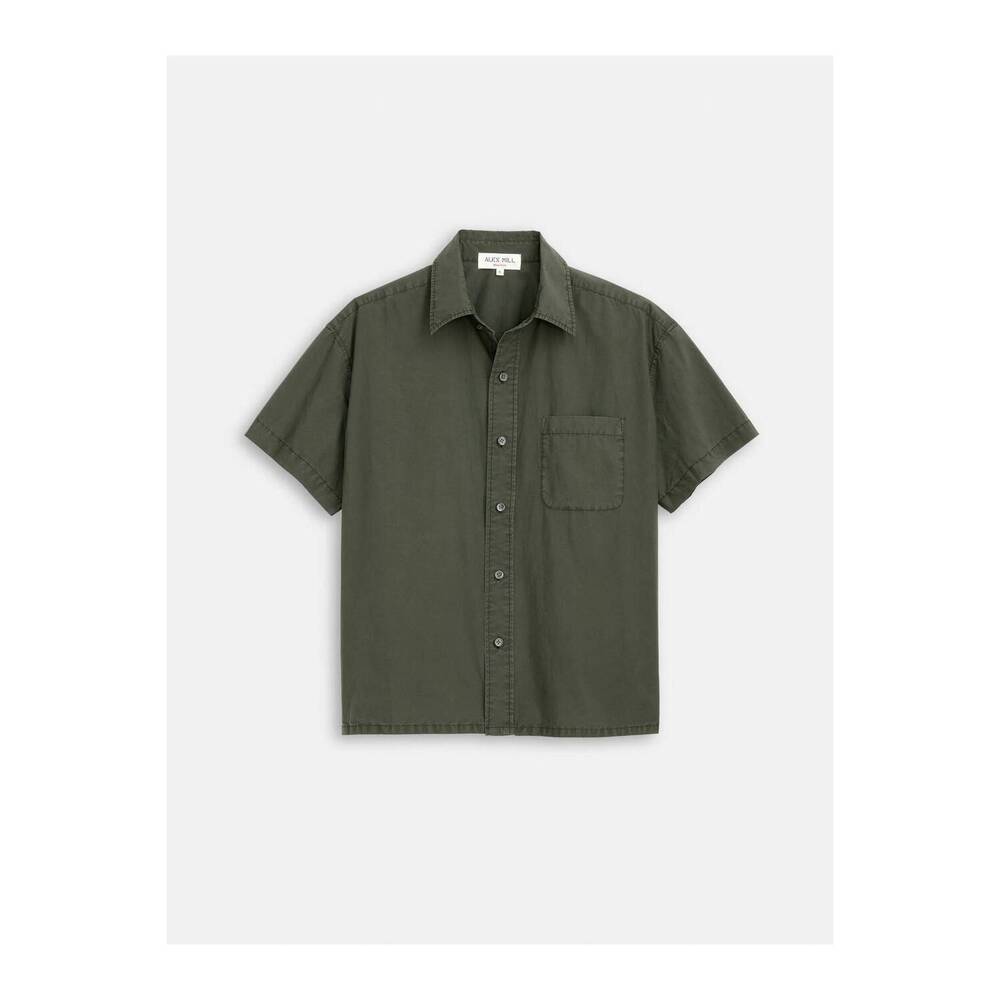NEW ALEX MILL men's short sleeve shirt in flight green